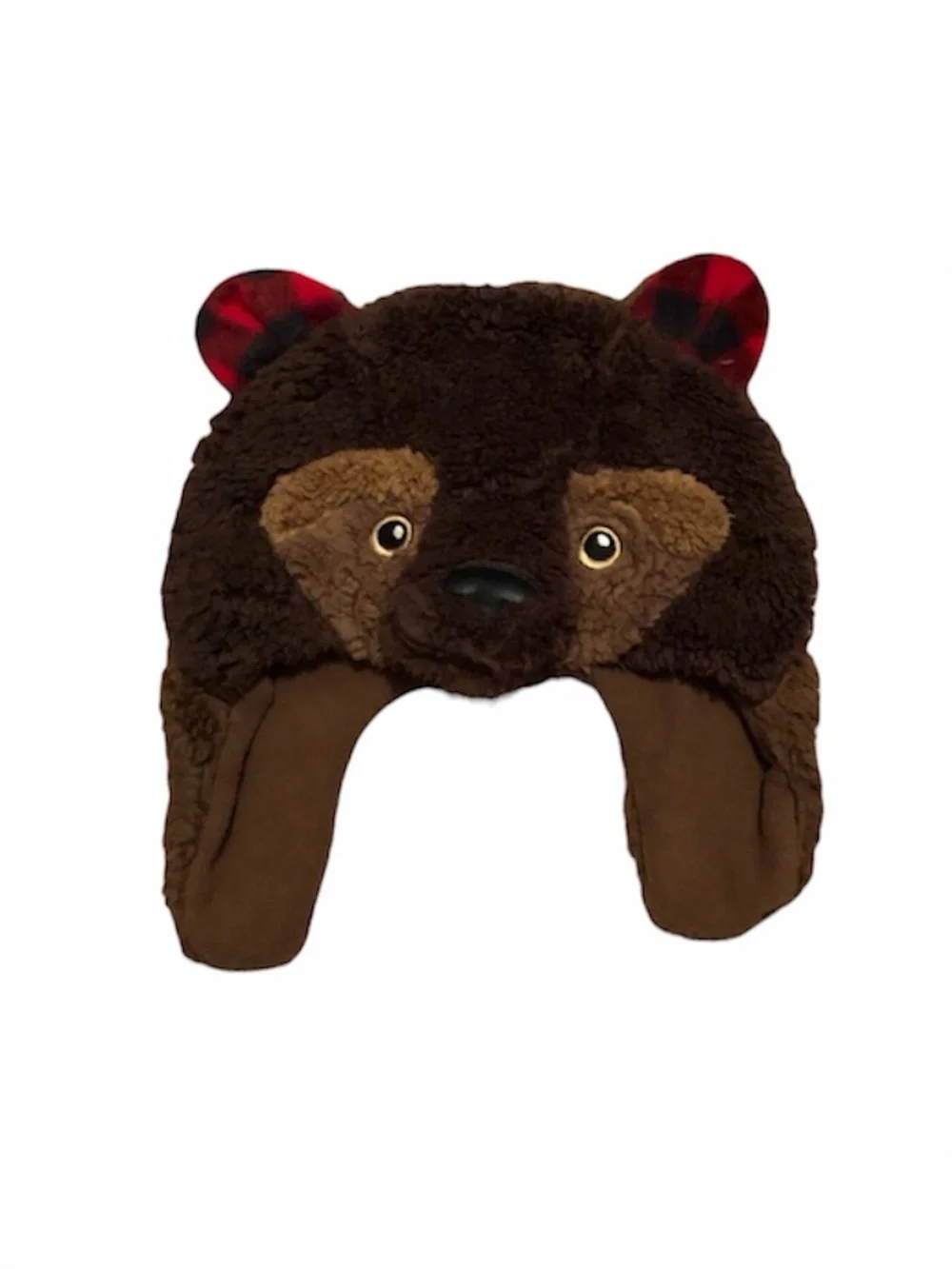 Baby Gap Brown Teddy Bear Trapper Hat size medium/large